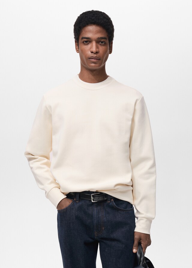 Mango Regular-Fit-Sweatshirt aus Baumwolle