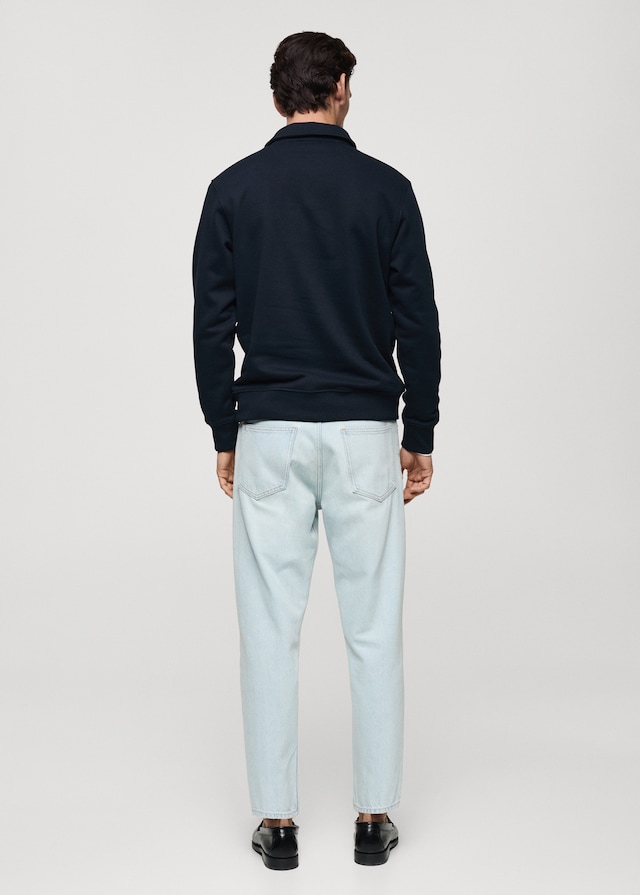 Mango Polo-Sweatshirt mit angerauter Innenseite und regulärer Passform Schlussverkauf