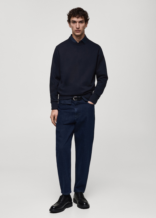 Mango Regular-Fit-Sweatshirt aus Baumwolle Günstiger Verkauf