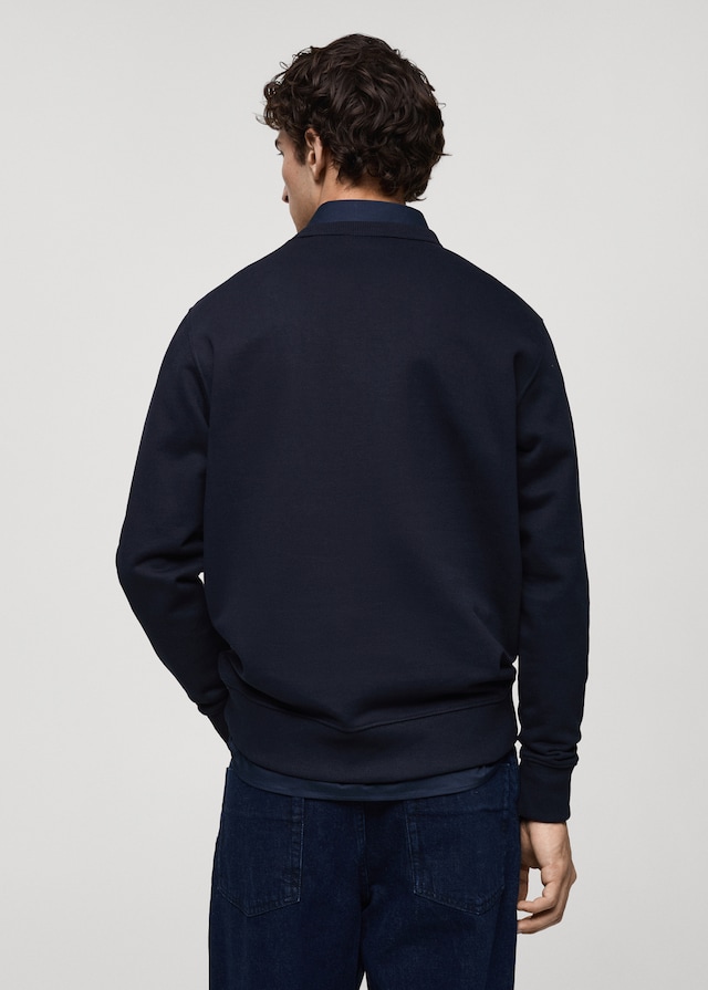 Mango Regular-Fit-Sweatshirt aus Baumwolle Günstiger Verkauf