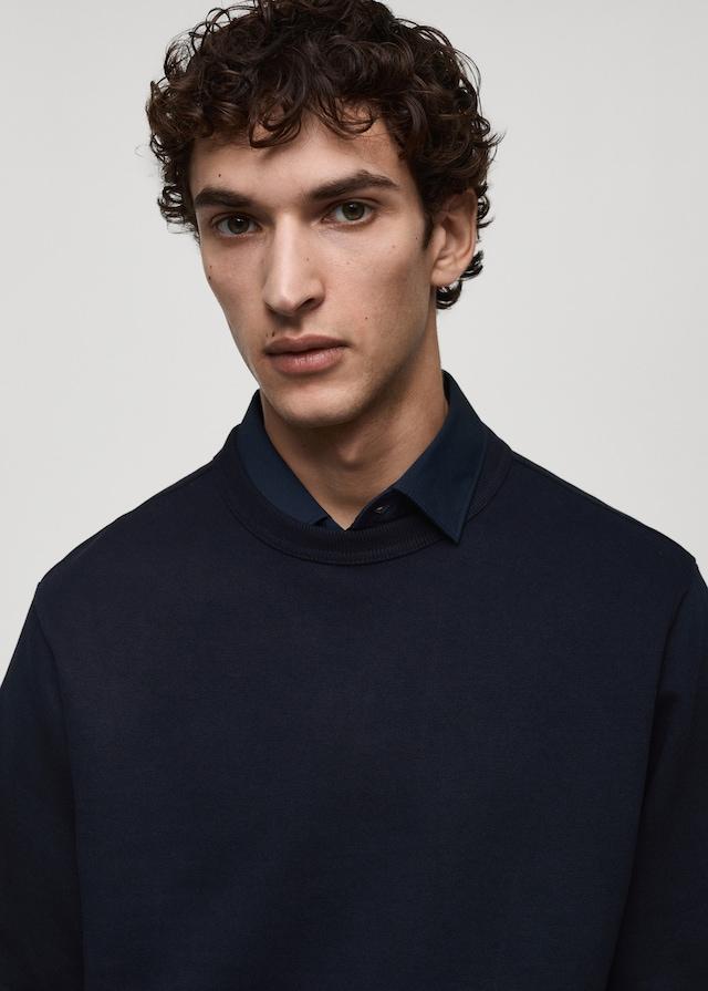 Mango Regular-Fit-Sweatshirt aus Baumwolle Günstiger Verkauf