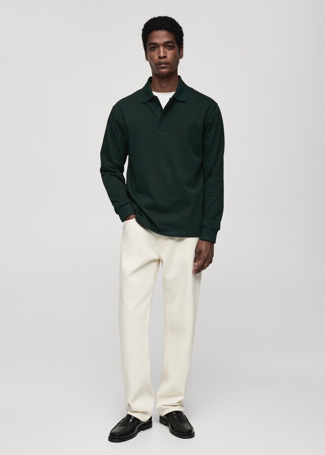 Mango Polo-Sweatshirt aus 100 % Baumwolle Fabrikverkauf