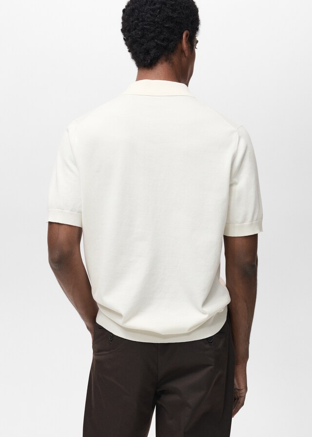 Mango Feinstrick-Poloshirt aus 100 % Baumwolle Meist gekauft