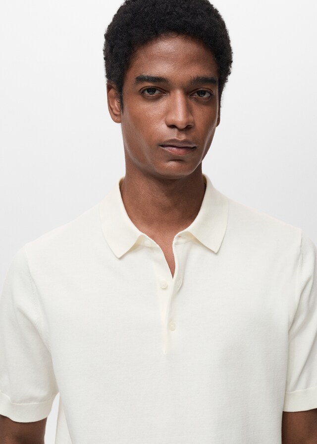 Mango Feinstrick-Poloshirt aus 100 % Baumwolle Meist gekauft