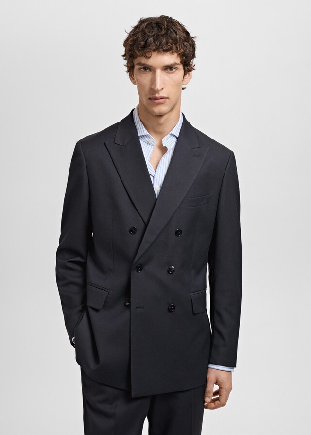 Mango Zweireihiges Slim-Fit-Sakko Mónaco