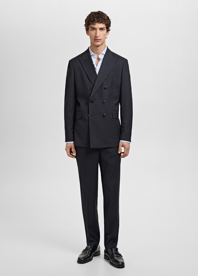 Mango Zweireihiges Slim-Fit-Sakko Mónaco Kostenloser Versand