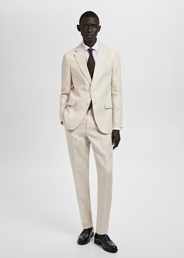 Mango Slim-Fit-Sakko Amalfi aus 100 % Leinen Rabatt