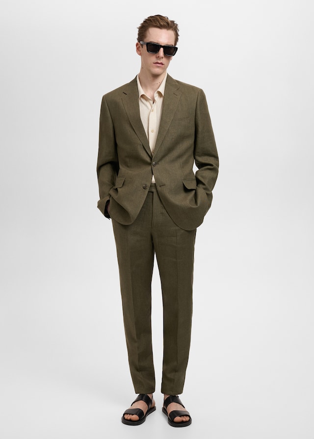 Mango Slim-Fit-Sakko Amalfi aus 100 % Leinen Versandkostenfrei