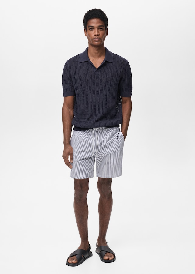 Mango Badeshorts mit Seersucker-Effekt Exklusivangebot