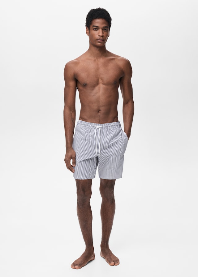 Mango Badeshorts mit Seersucker-Effekt Exklusivangebot