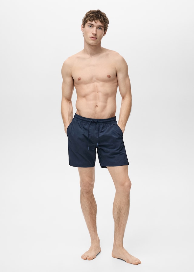 Mango Basic-Badeshorts mit Kordelzug Weihnachtsangebot