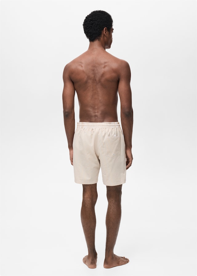 Mango Badeshorts mit Seersucker-Effekt Osterangebot