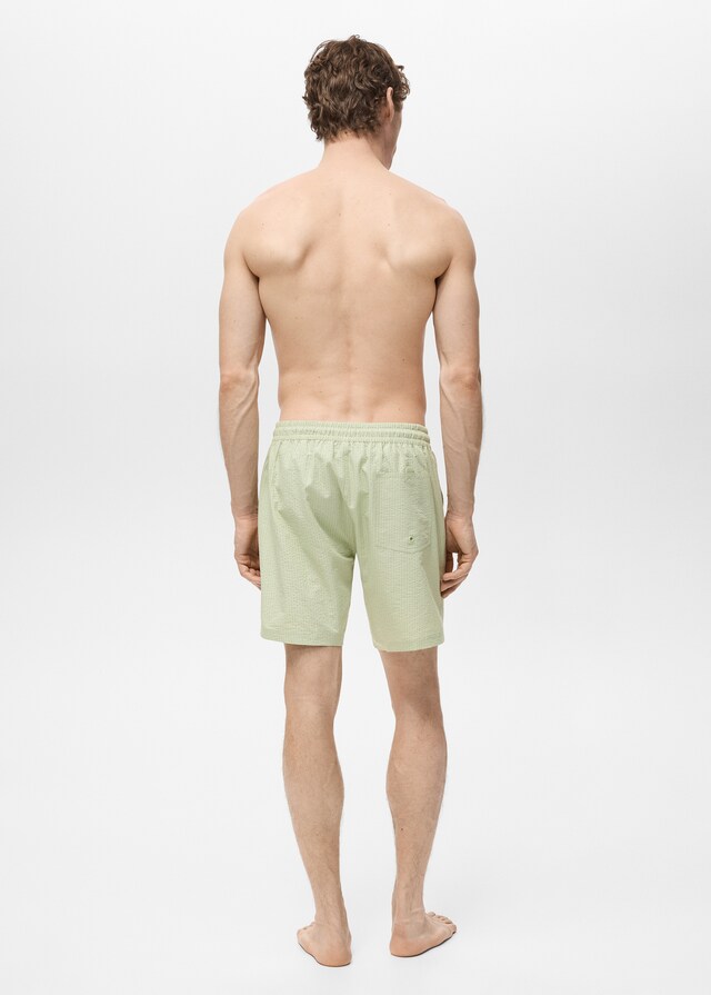 Mango Badeshorts mit Seersucker-Effekt Muttertagsangebot