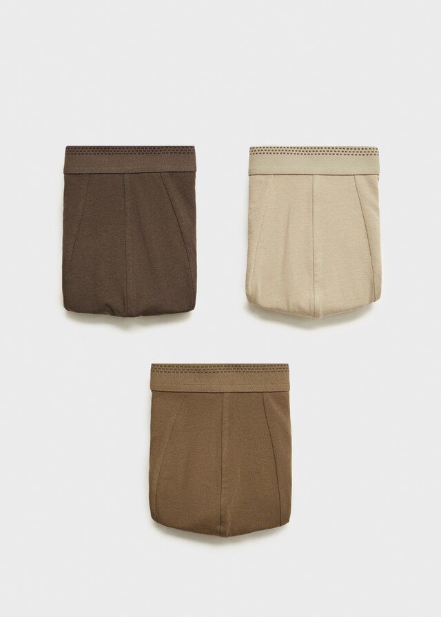 Mango 3er-Pack Baumwoll-Boxershorts Heißer Verkauf