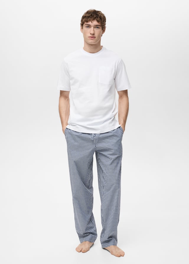 Mango Pack kombinierter Pyjama aus 100 % Baumwolle mit Karomuster Zeitlich begrenztes Angebot