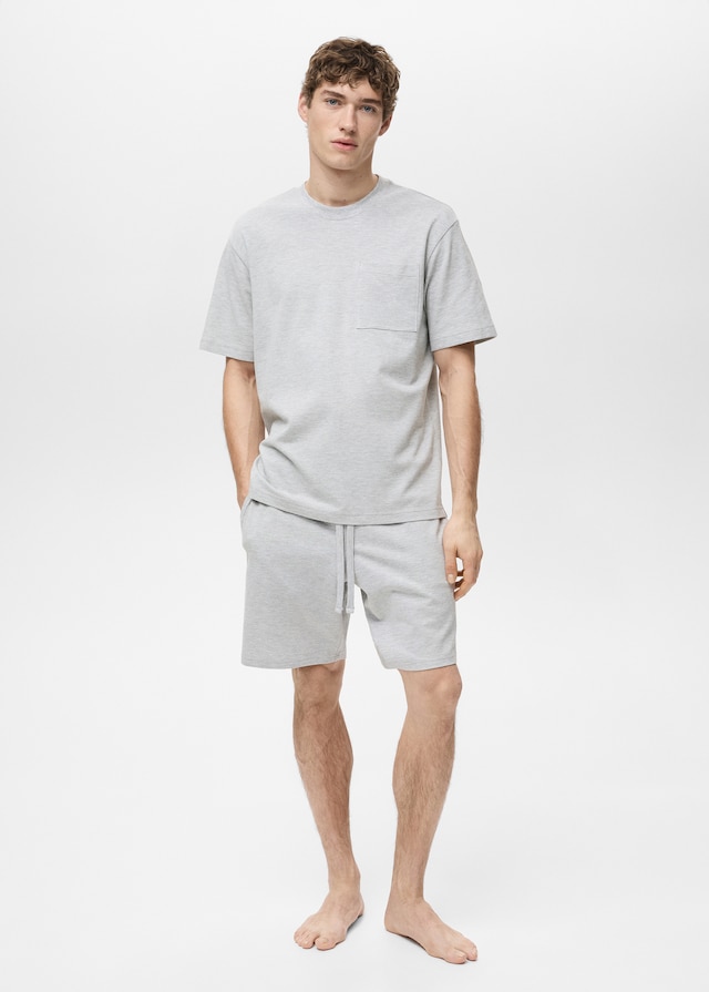 Mango Pack Kurzer Baumwoll-Pyjama Große Rabatte