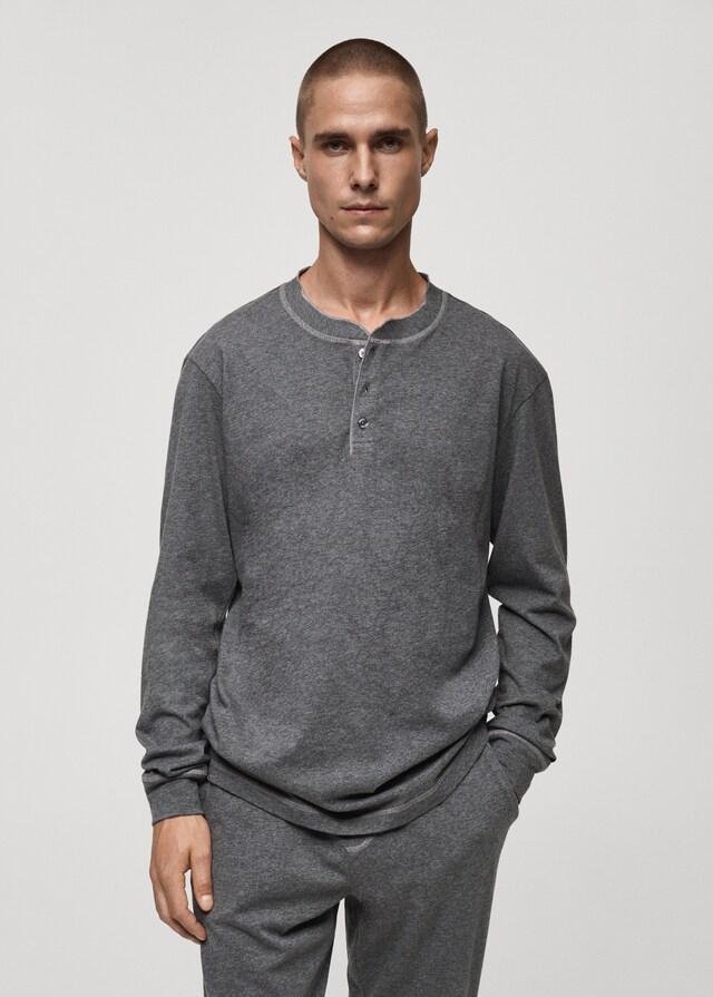 Mango Pack mit langem Pyjama aus 100 % Baumwolle Saisonale Angebote
