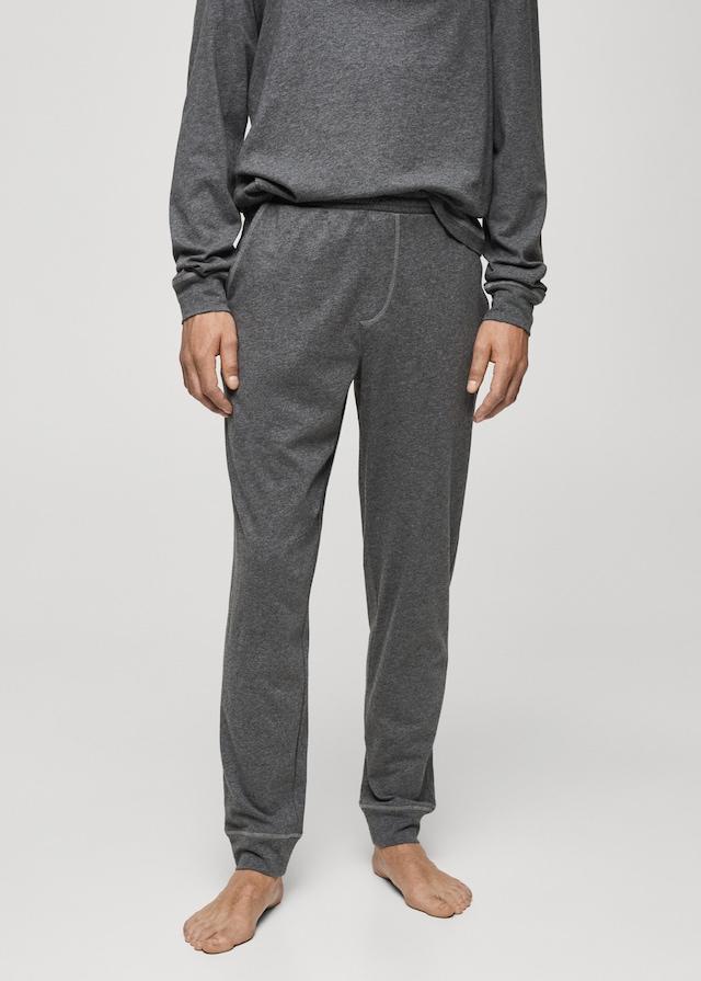 Mango Pack mit langem Pyjama aus 100 % Baumwolle Saisonale Angebote