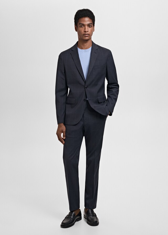 Mango Super Slim Fit-Anzugsakko aus Stretchgewebe Tiefpreis