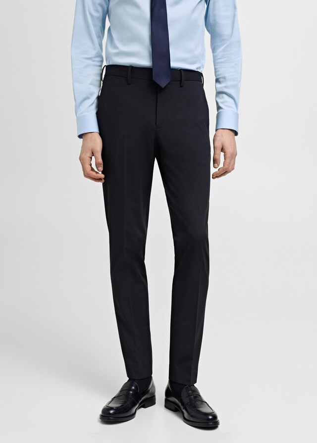 Mango Super Slim Fit-Anzughose aus Stretchstoff
