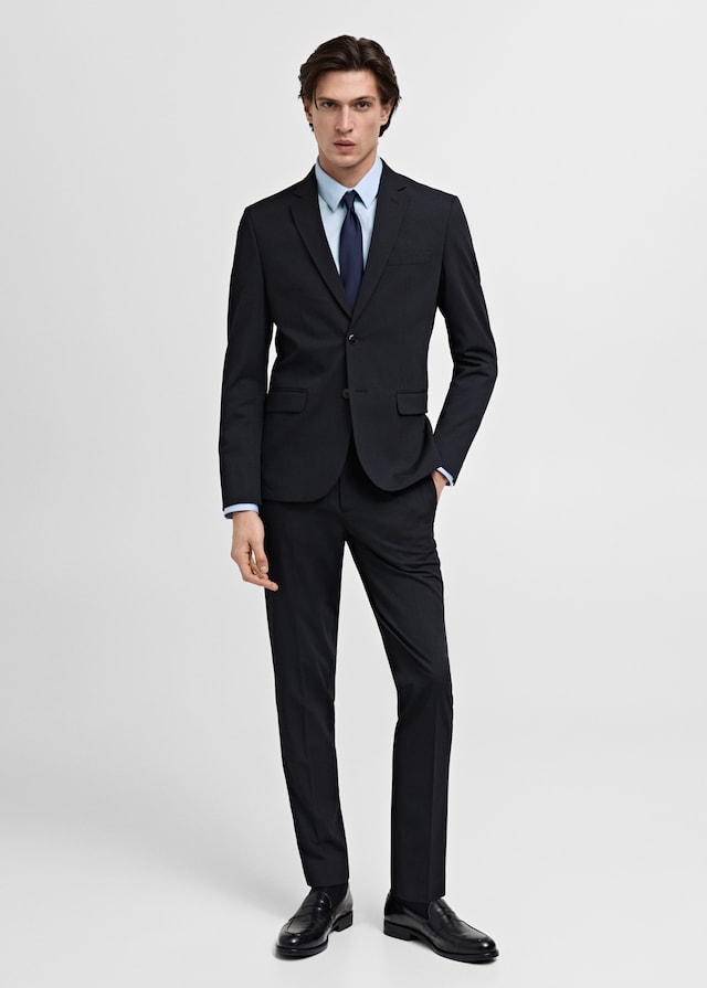 Mango Super Slim Fit-Anzughose aus Stretchstoff Neueste Stile