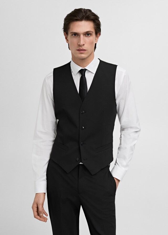 Mango Super-Slim-Fit-Anzugweste Paris