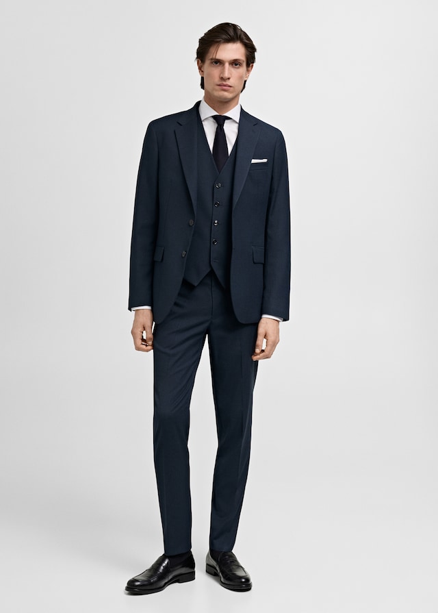 Mango Slim Fit Anzugweste Bis zu 50% Rabatt