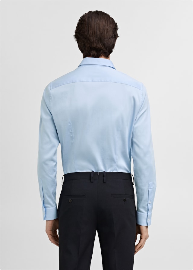 Mango Slim Fit-Anzugshemd aus Baumwolle Bis zu 65% Rabatt