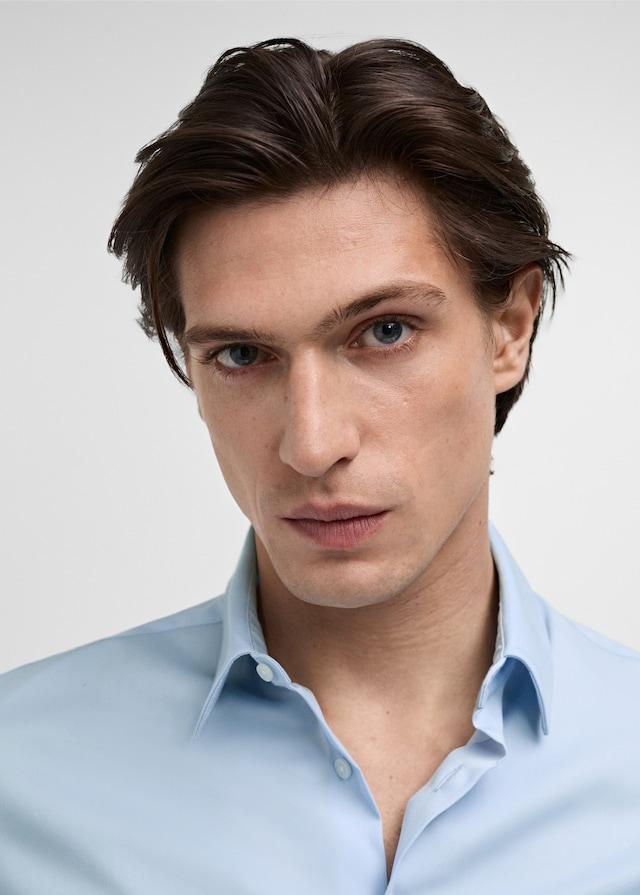 Mango Slim Fit-Anzugshemd aus Baumwolle Bis zu 65% Rabatt