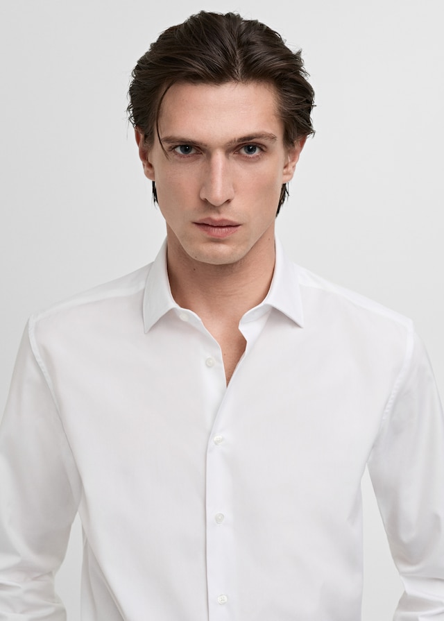 Mango Slim Fit-Oberhemd aus Baumwoll-Popeline Nur für heute
