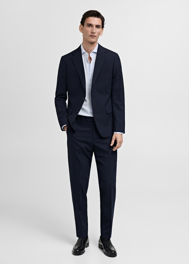 Mango Slim Fit-Oberhemd aus Twill mit Mikroprint Bis zu 55% Rabatt