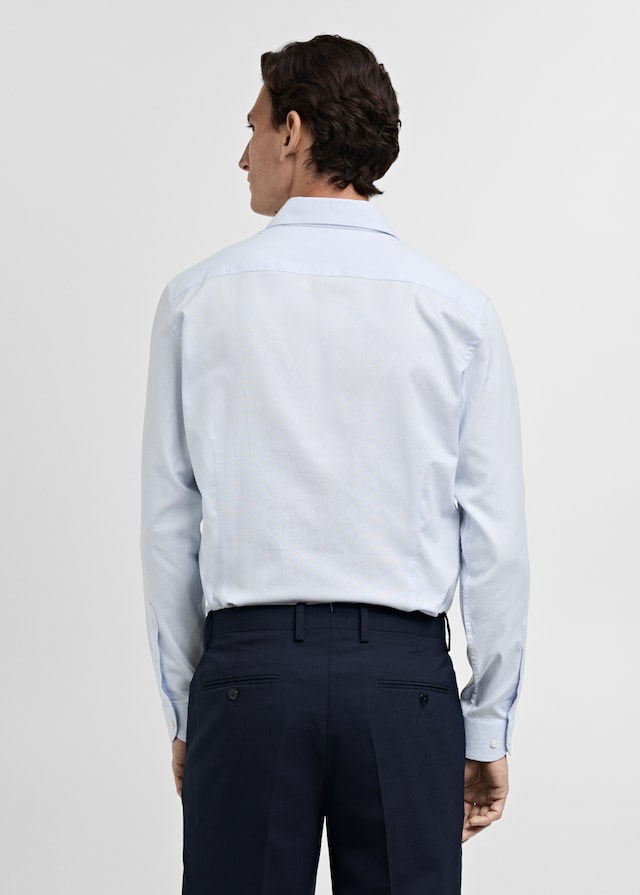 Mango Slim Fit-Oberhemd aus Twill mit Mikroprint Bis zu 55% Rabatt