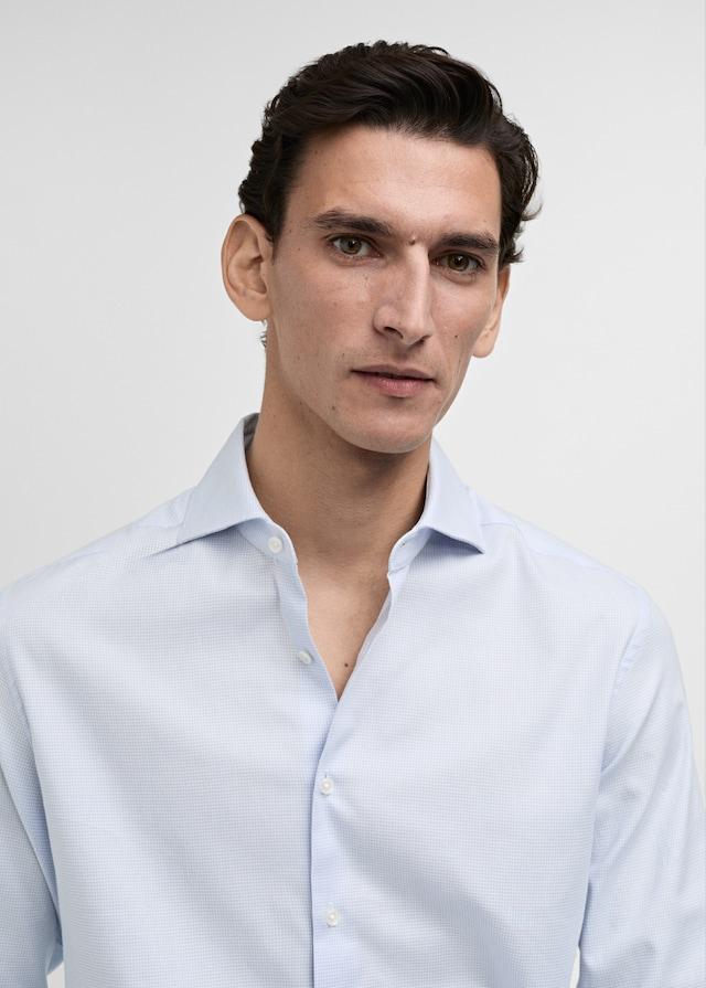 Mango Slim Fit-Oberhemd aus Twill mit Mikroprint Bis zu 55% Rabatt