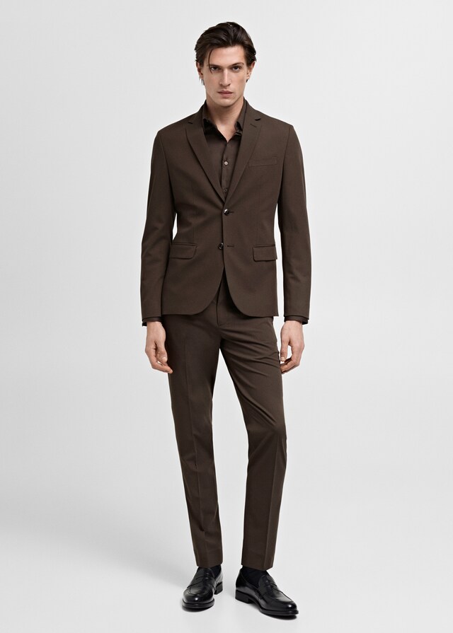 Mango Super Slim Fit-Anzugshemd aus Baumwoll-Stretch Nur noch ein Tag übrig
