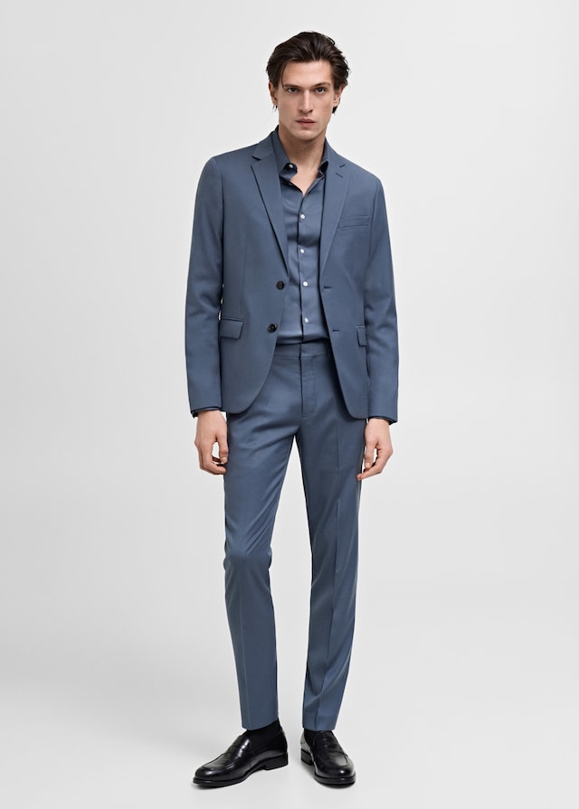 Mango Super Slim Fit-Anzugshemd aus Baumwoll-Stretch Super Rabatt
