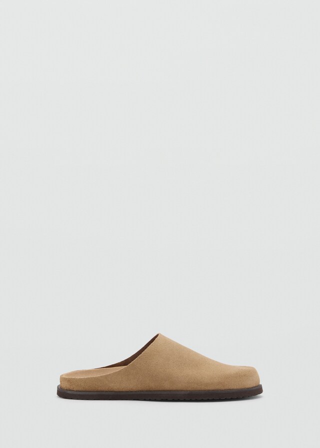 Mango Clogs aus Rauleder