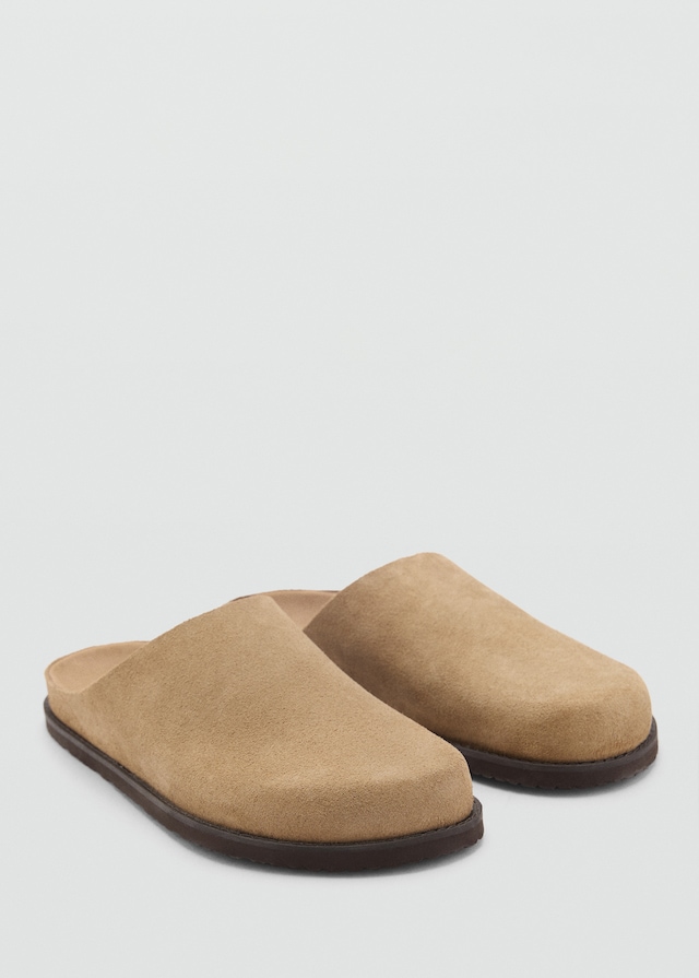 Mango Clogs aus Rauleder 2025