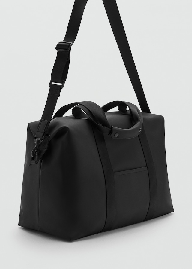 Mango Gummierte Bowlingtasche Verkauf