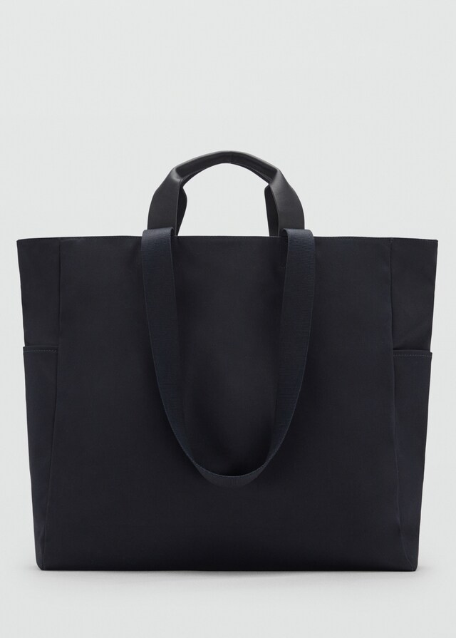 Mango Tote-Bag aus Baumwolle mit Taschen Hotsell