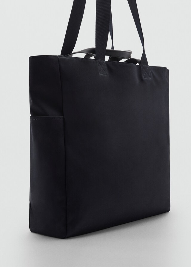 Mango Tote-Bag aus Baumwolle mit Taschen Hotsell