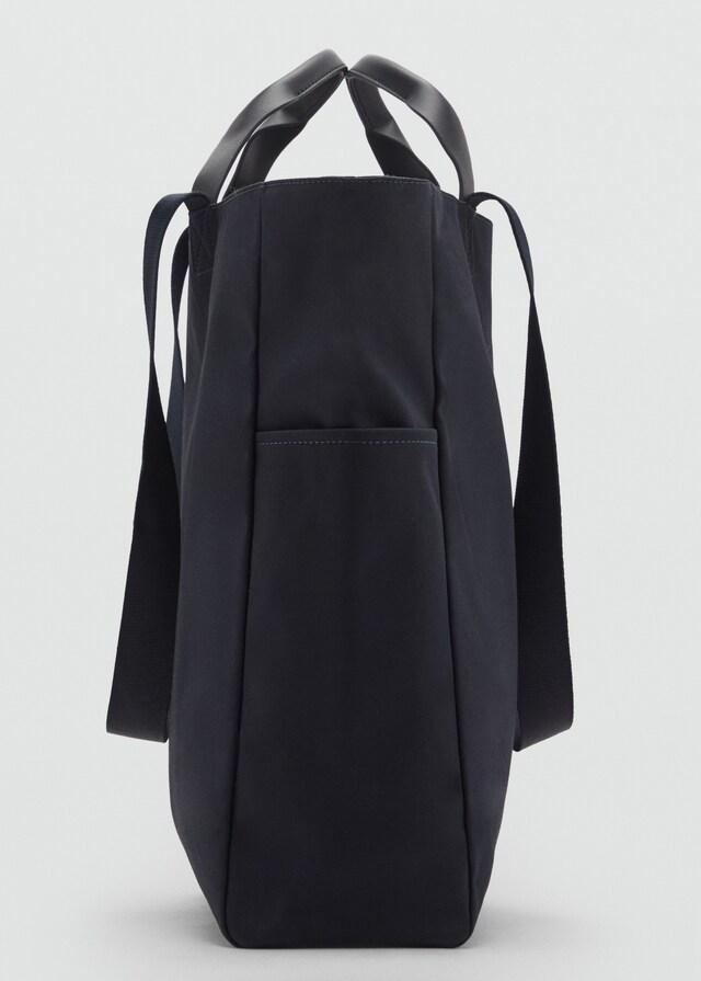 Mango Tote-Bag aus Baumwolle mit Taschen Hotsell