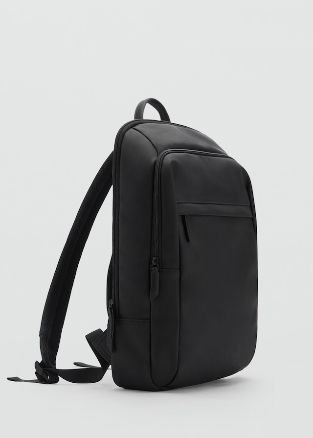 Mango Gummierter Funktionsrucksack im Angebot