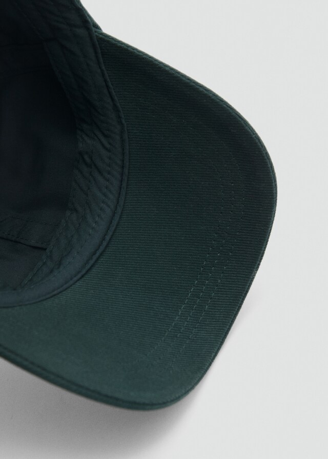 Mango Bestickte Canvas-Kappe Online Outlet