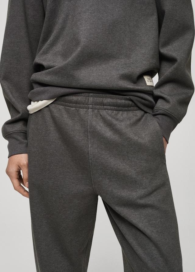 Mango Jogger Pants aus Baumwolle mit Stickdetail Letzter Tag