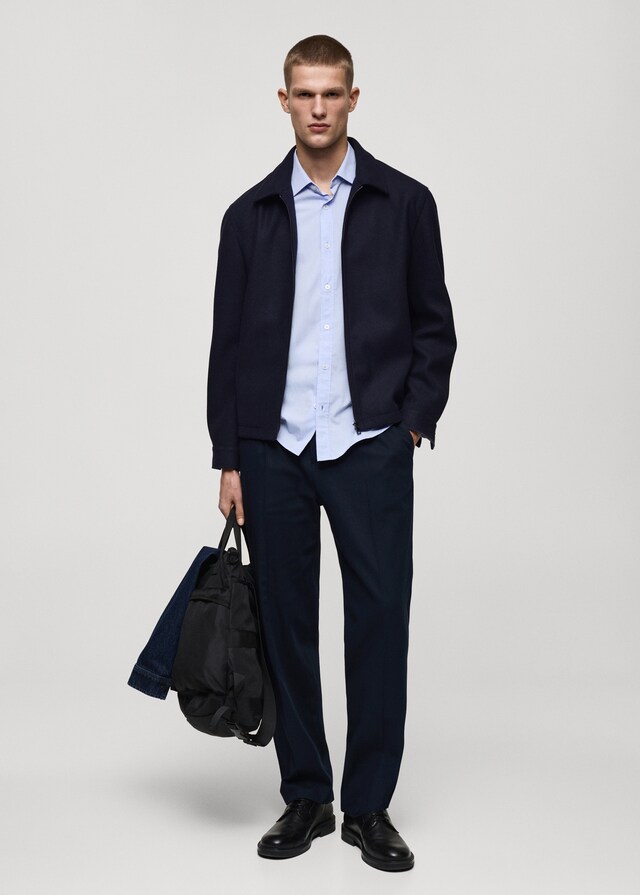 Mango Straight Fit-Bundfaltenhose Bis zu 60% Rabatt