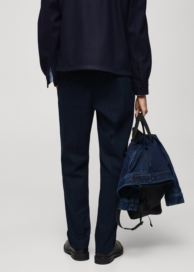 Mango Straight Fit-Bundfaltenhose Bis zu 60% Rabatt