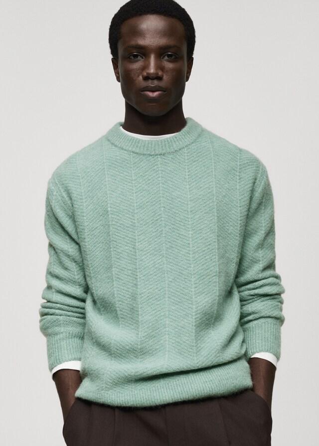 Mango Strukturierter Strickpullover