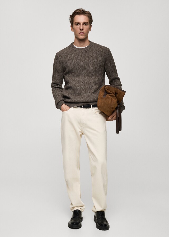 Mango Pullover mit Zopfmuster Bis zu 55% Rabatt
