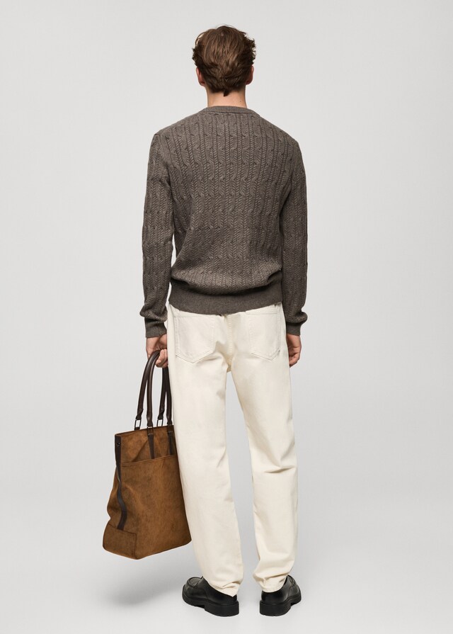 Mango Pullover mit Zopfmuster Bis zu 55% Rabatt