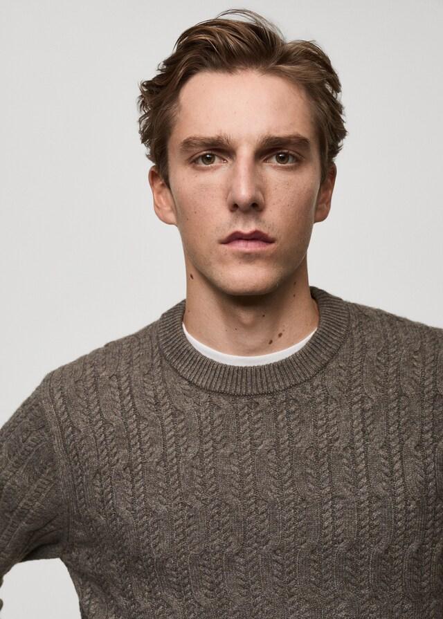 Mango Pullover mit Zopfmuster Bis zu 55% Rabatt